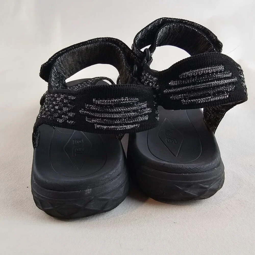 Teva Terra Float 2 Knit Sandals Mens 10 Black Gray Sport Hiking Outdoor Strap